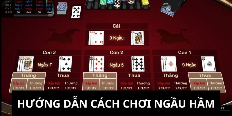 Hướng dẫn cách đánh bài ngầu hầm