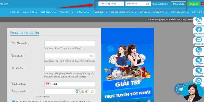Hướng dẫn các bước thực hiện đăng nhập